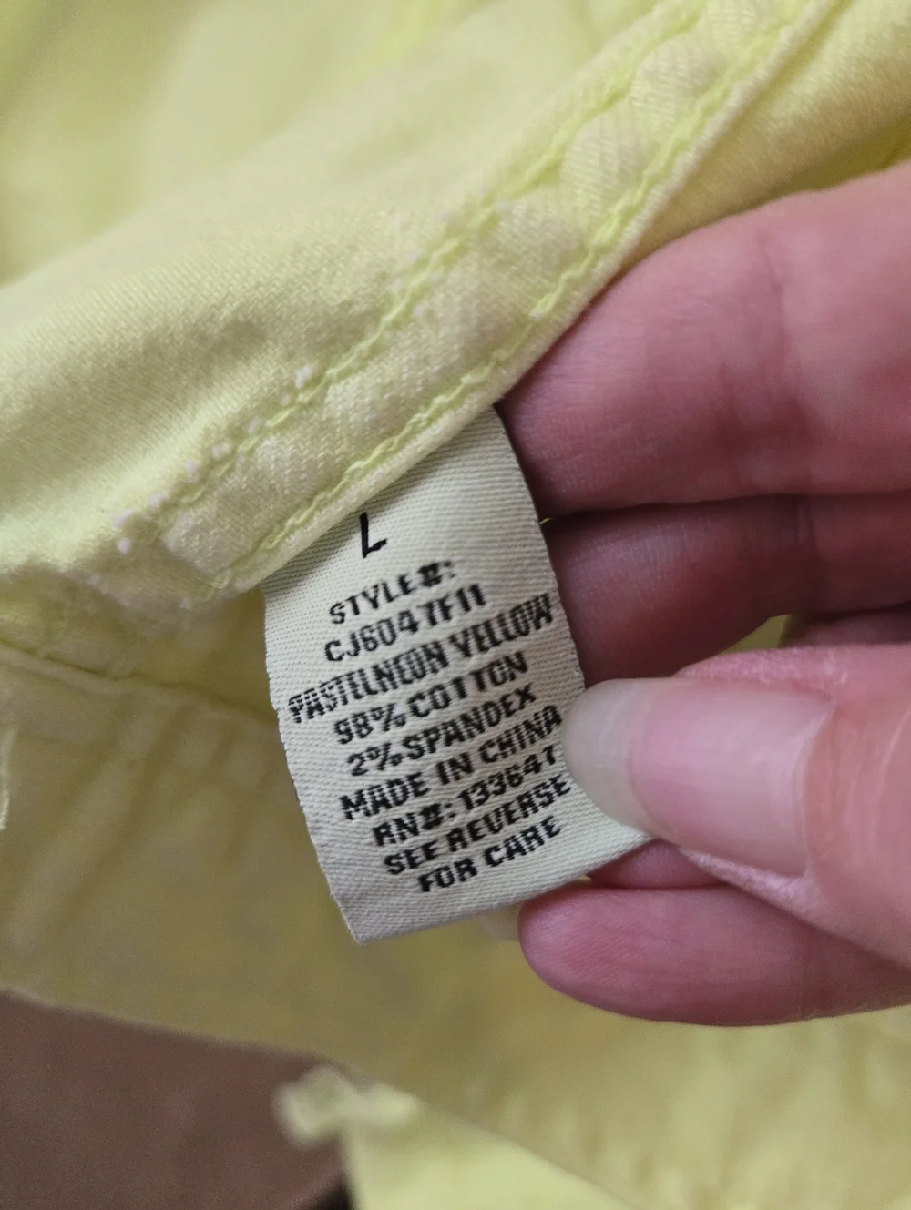 Y2k Celebrity Pink Original Denim Neon Yellow Green Cropped Denim Jacket Size L - Picture 6 of 8